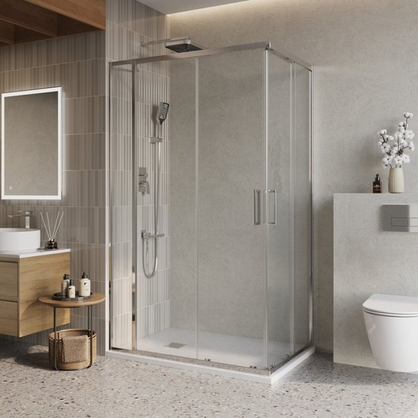 Купить Душевой уголок BelBagno LUCE-AH-21-105/80-C-Cr в Могилеве
