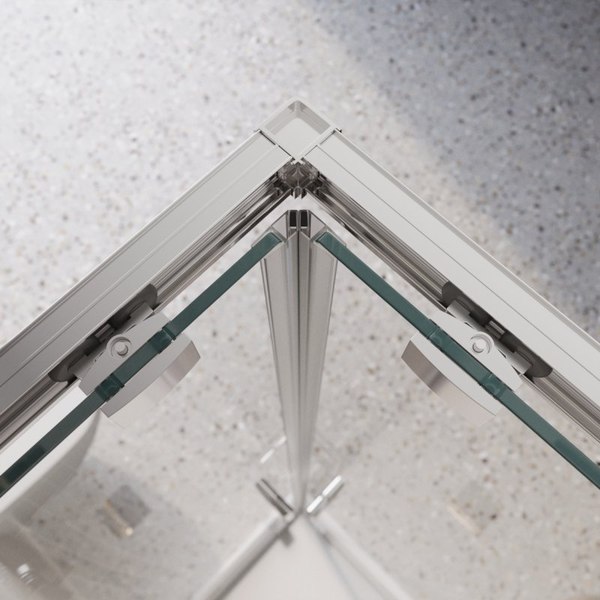 Купить Душевой уголок BelBagno LUCE-AH-21-120/80-P-Cr  