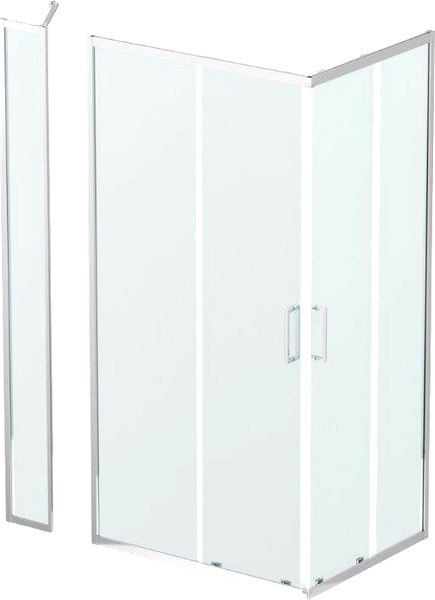 Душевой уголок BelBagno LUCE-AH-21-125/80-C-Cr