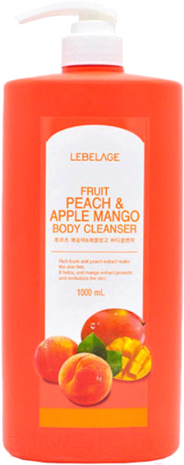 Гель для душа Lebelage Fruit Peach & Apple Mango Body Cleanser (1л)