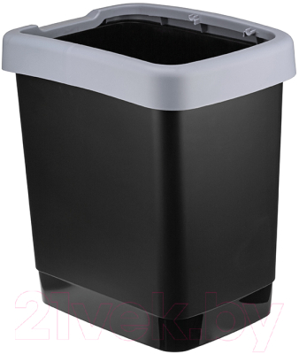 Контейнер для мусора Idea Твин М2479 (18л, серый)