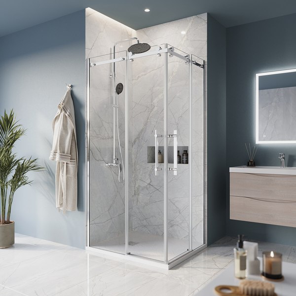 Купить Душевой уголок BelBagno MARINO-AH-2-100/80-C-CR в Могилеве