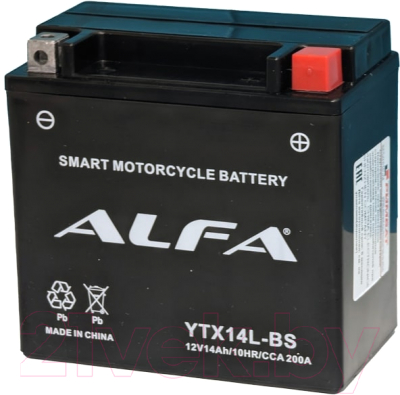 Мотоаккумулятор ALFA battery YTX14L-BS / EB14C-3