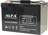 Аккумулятор лодочный ALFA battery SL12-90 (90 А/ч) - 