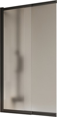 

Стеклянная шторка для ванны, LUCE-VF-11-90/145-P-NERO