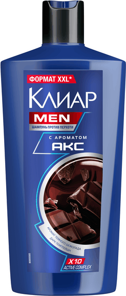 Шампунь для волос Clear Против перхоти с ароматом Axe Dark Temptation (650мл)