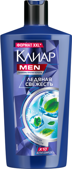 Шампунь для волос Clear Против перхоти Ледяная свежесть с ментолом (650мл)