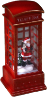 Световая фигурка Luazon Lighting Дед Мороз в телефонной будке / 5104330 (теплый белый) - 