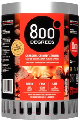 Стартер для розжига угля 800 Degrees Chimney Starter 800DGR-CSXL