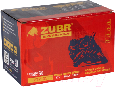 Мотоаккумулятор Zubr Bike Premium L+ / YTZ10S (10 А/ч)