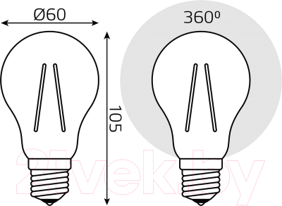 Лампа Gauss Filament Elementary 22221