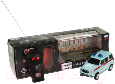 Радиоуправляемая игрушка Технопарк Уаз Патриот Росгвардия / PATRIOT-15RCROS-GY
