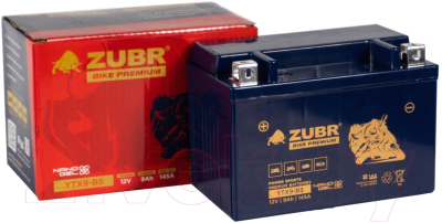 Мотоаккумулятор Zubr Bike Premium L+ / YTX9-BS (9 А/ч)