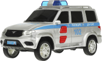 Автомобиль игрушечный Технопарк Uaz Патриот Полиция / PATRIOTBLACK-15PLPOL-SL - 