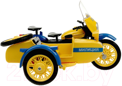 Мотоцикл игрушечный Технопарк Милиция / SIDEMOTO-13SLPOL-YE 