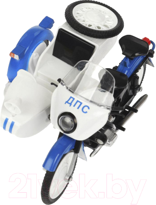 Мотоцикл игрушечный Технопарк Полиция / SIDEMOTO-13SLPOL-WH 