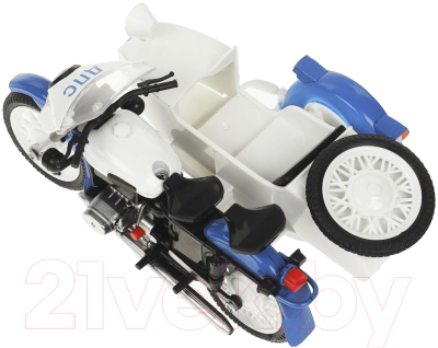 Мотоцикл игрушечный Технопарк Полиция / SIDEMOTO-13SLPOL-WH 