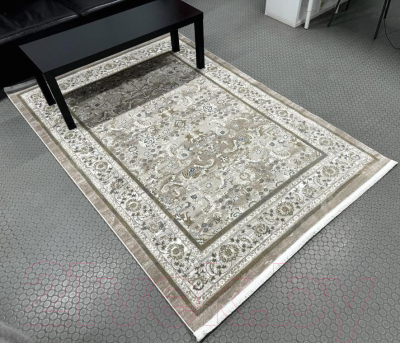 Коврик Radjab Carpet Валенсия Прямоугольник S176A / 11315RK (1.2x1.8, Light Vizon/Cream)
