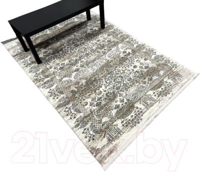 Коврик Radjab Carpet Валенсия Прямоугольник S172A / 11340RK (0.8x1.5, Cream/Grey)