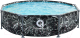 Каркасный бассейн Avenli 12015EUV55 / 107367 (305x76, с фильтр-насосом, черный мрамор) - 