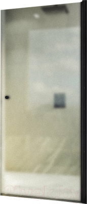 Душевая дверь MaybahGlass 198x60 / MGD-802-6 (сатин стекло/черный)