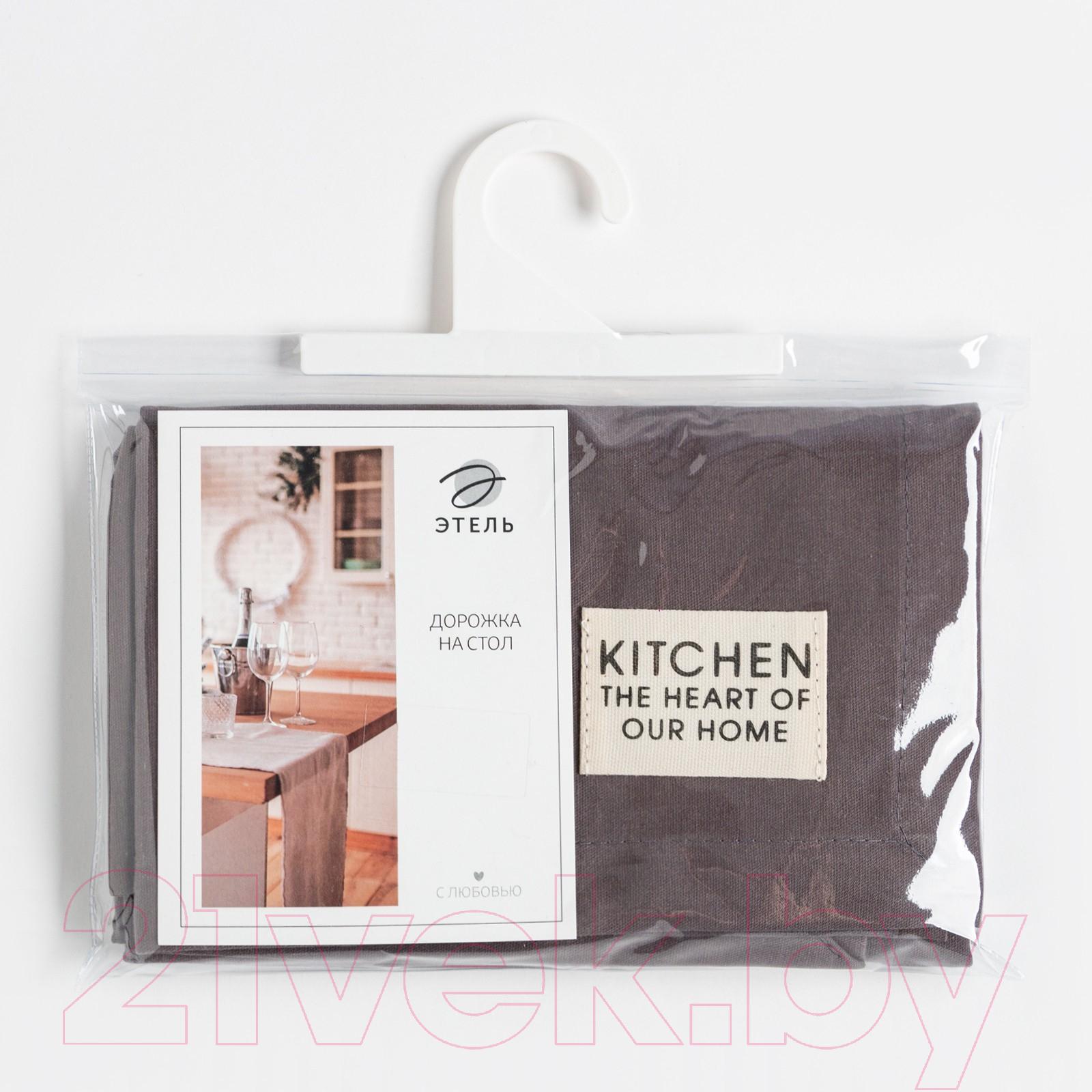 Дорожка на стол Этель Kitchen / 7865989 (40x150, серый) — фото 3
