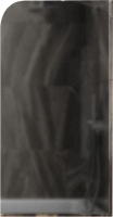 Стеклянная шторка для ванны MaybahGlass MGV-129-4у (графитовое матовое стекло/хром глянцевый) - 