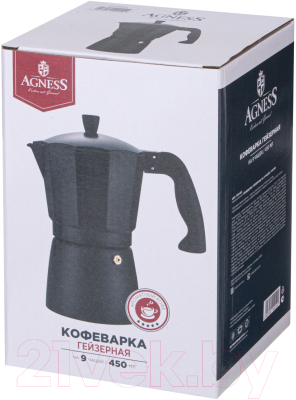 Гейзерная кофеварка Agness 944-012