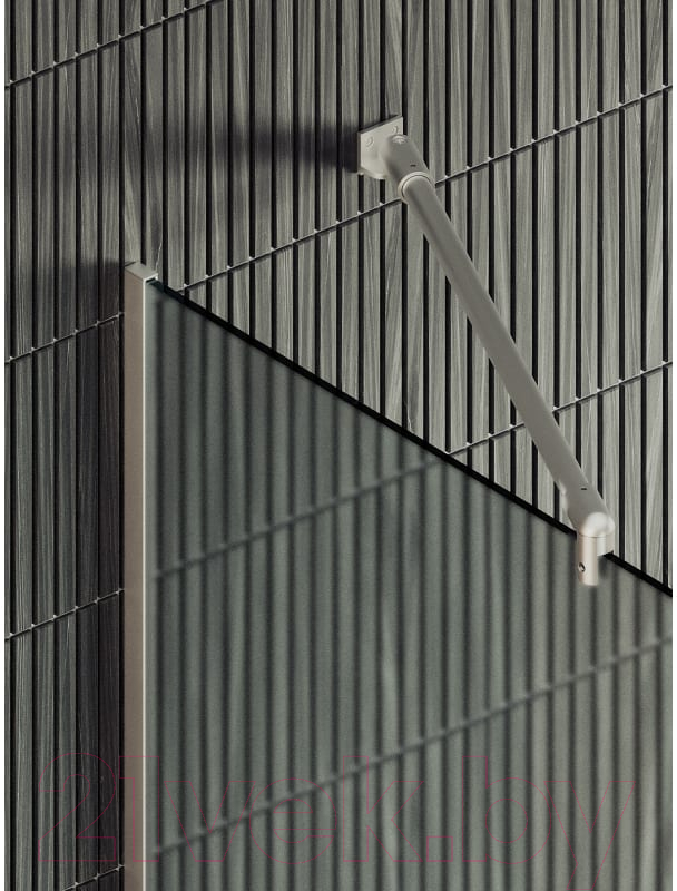 Душевая стенка MaybahGlass 195x69 / MGD-725-5у (сатин стекло/хром матовый) — фото 2