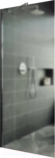 Душевая стенка MaybahGlass 195x79 / MGD-700-5у (сатин стекло/хром матовый) — фото 1