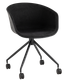 Кресло офисное Stool Group Libra / SL-7040ZB (рогожка черный/черный) - 
