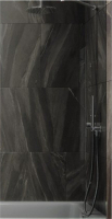 Стеклянная шторка для ванны MaybahGlass MGV-78-4ш (графитовое стекло/хром глянцевый) - 