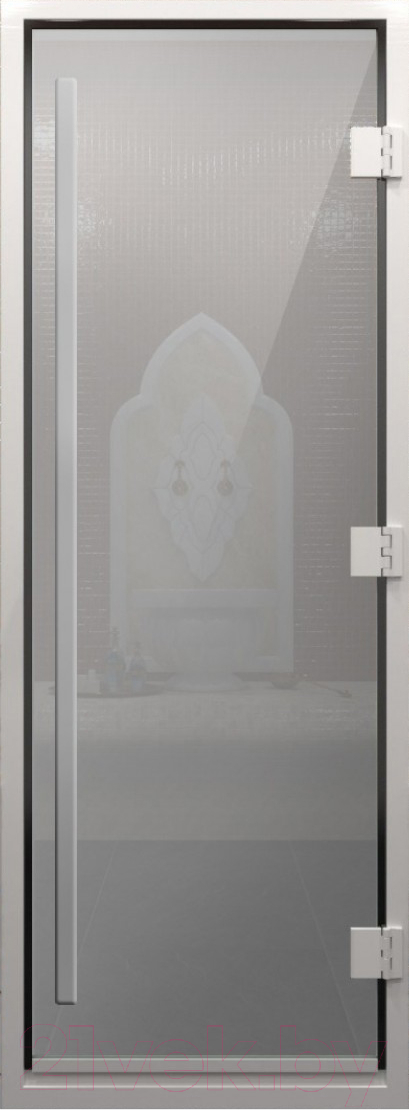 Стеклянная дверь для бани/сауны Doorwood Хамам Престиж 131x189 / DW03347