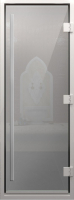 Стеклянная дверь для бани/сауны Doorwood Хамам Престиж 151x199 / DW03348 (сатин) - 