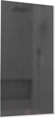 Стеклянная шторка для ванны MaybahGlass MGV-84-1у (графитовое матовое стекло/белый матовый)