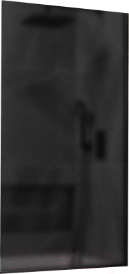 Стеклянная шторка для ванны MaybahGlass MGV-84-6у (графитовое матовое стекло/черный)