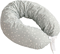 Подушка для беременных Martoo Mommy MOM-GR (белые звезды на сером) - 
