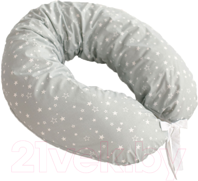 Подушка для беременных Martoo Mommy MOM-GR (белые звезды на сером)