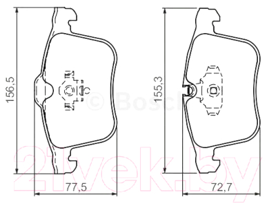 

Тормозные колодки Bosch, 0986494280