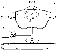 

Тормозные колодки, 0986424482