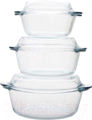 Комплект посуды для СВЧ Borcam 159021 / 1017166