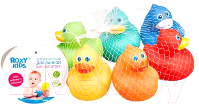 Набор игрушек для ванной Roxy-Kids Уточки / RRT-821-2