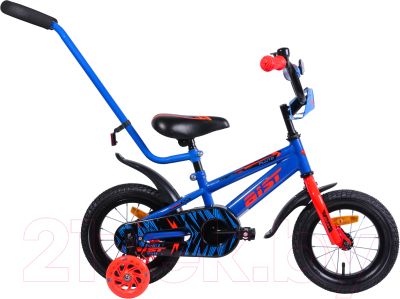 Детский велосипед с ручкой AIST Pluto 2019 (12, синий)