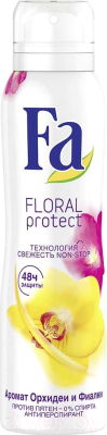 Антиперспирант-спрей Fa Floral Protect. Аромат орхидеи и фиалки (150мл)