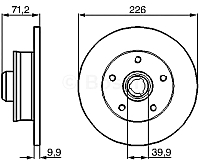 Тормозной диск Bosch 0986478332 - 