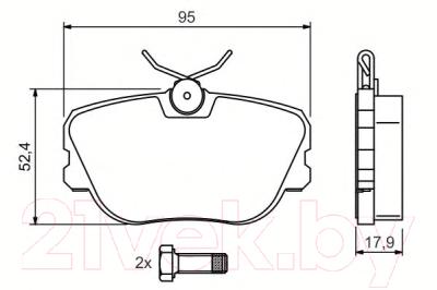 

Тормозные колодки Bosch, 0986494058