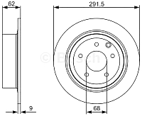 Тормозной диск Bosch 0986479362 - 