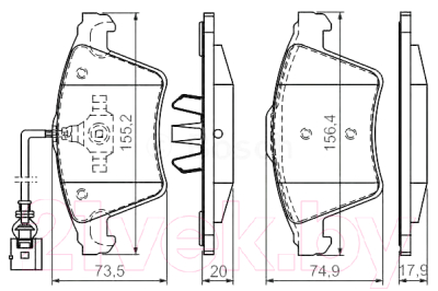 

Тормозные колодки Bosch, 0986494164
