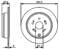 Тормозной диск Bosch 0986479449 - 