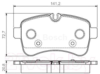 

Тормозные колодки Bosch, 0986495120